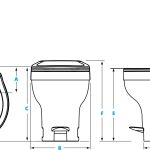 Vaso Sanitário em Plástico Thetford Aqua-Magic®️ VI Perfil Alto com Pedal 03